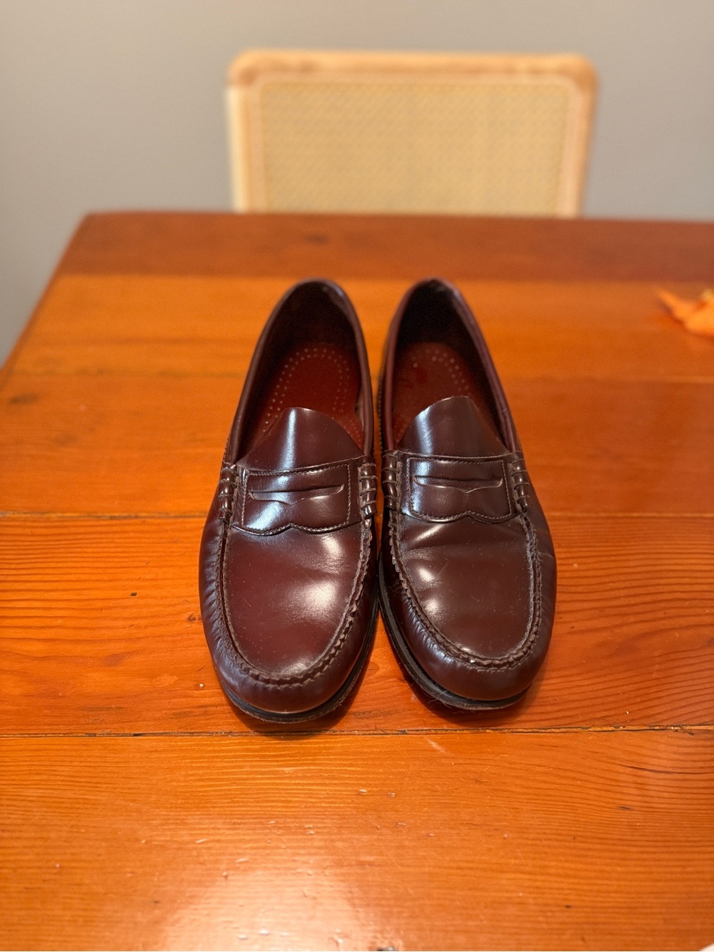 Dexter Men's Burgundy Leather Penny Loafers